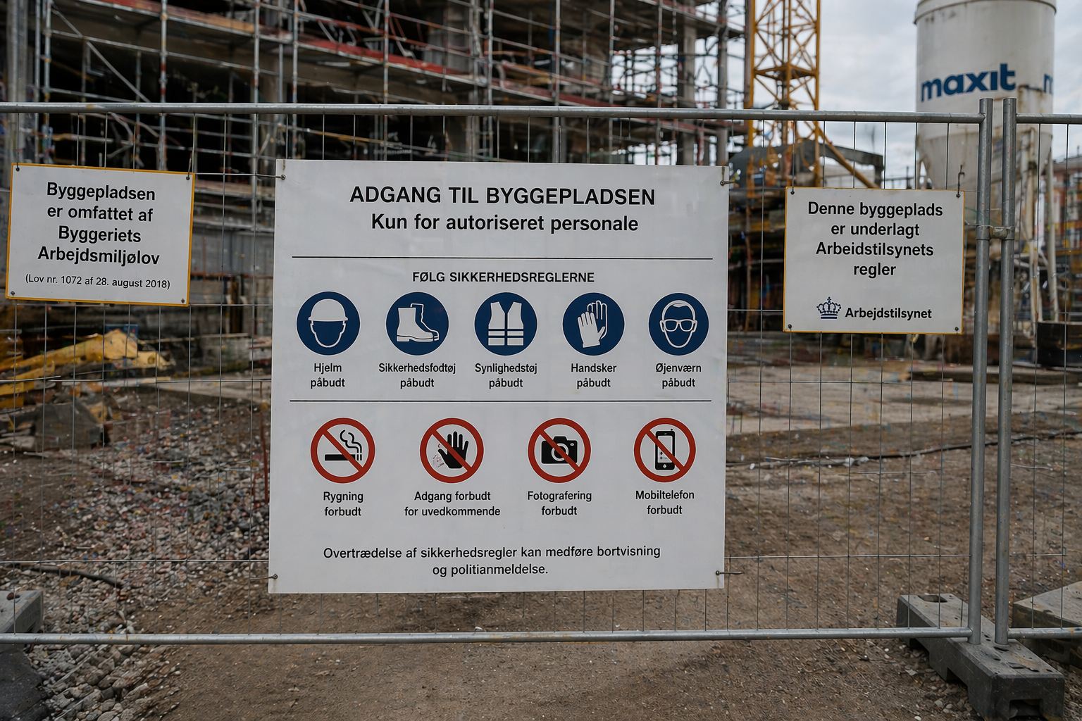 Byggepladsskilte: Hvad kræver loven?
