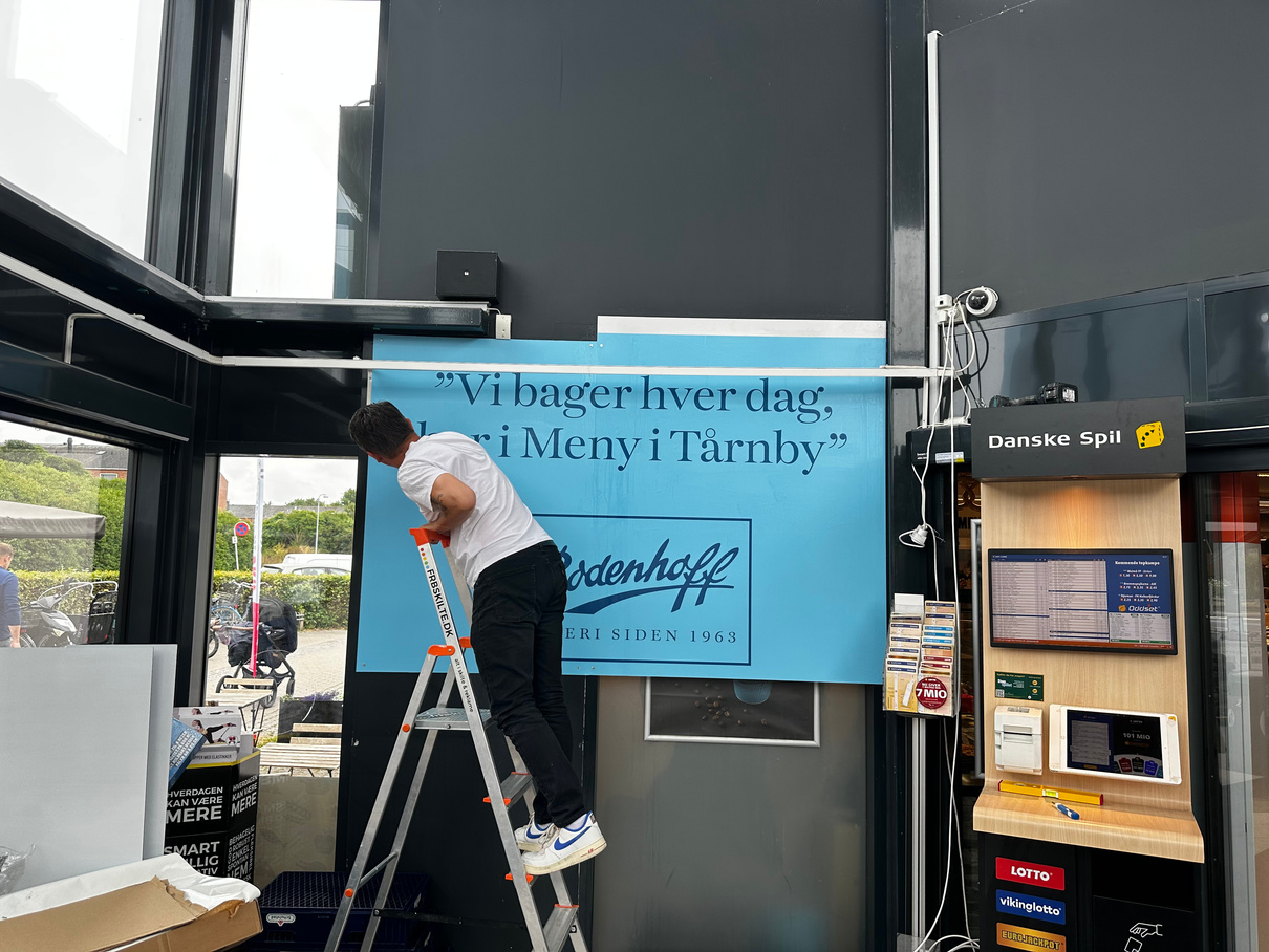 Bannercase for Bodenhoff – Butiksbanner med montage