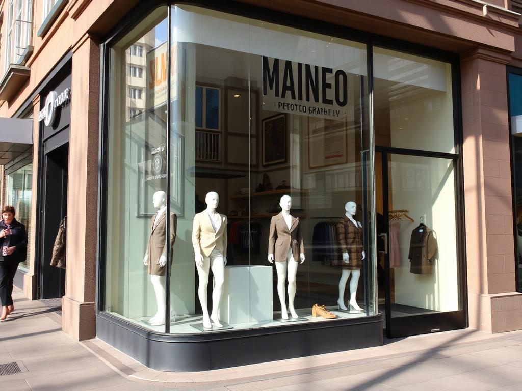 Eksempel på solfilm – Butik i gadeplan