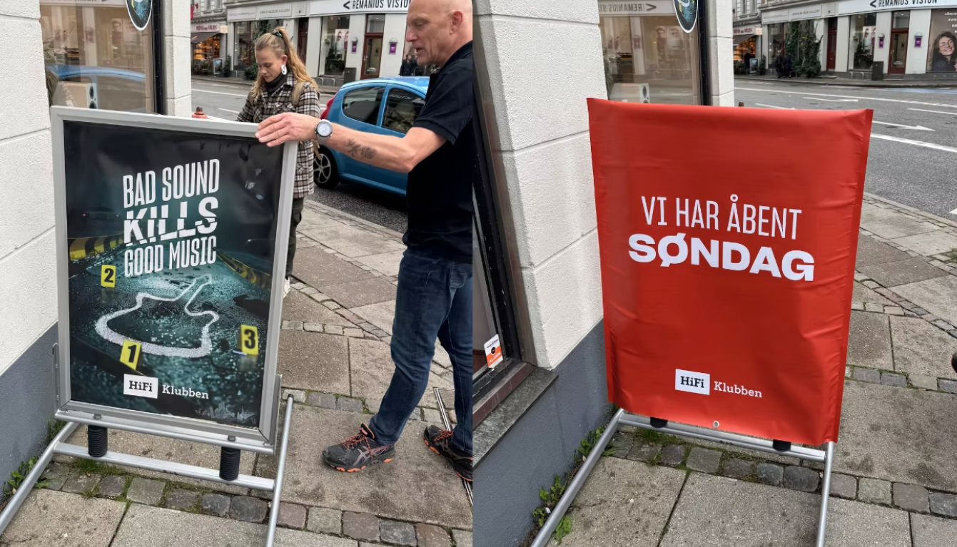 HiFi Klubben – Ny skiltepose til udeskilte - billede 1