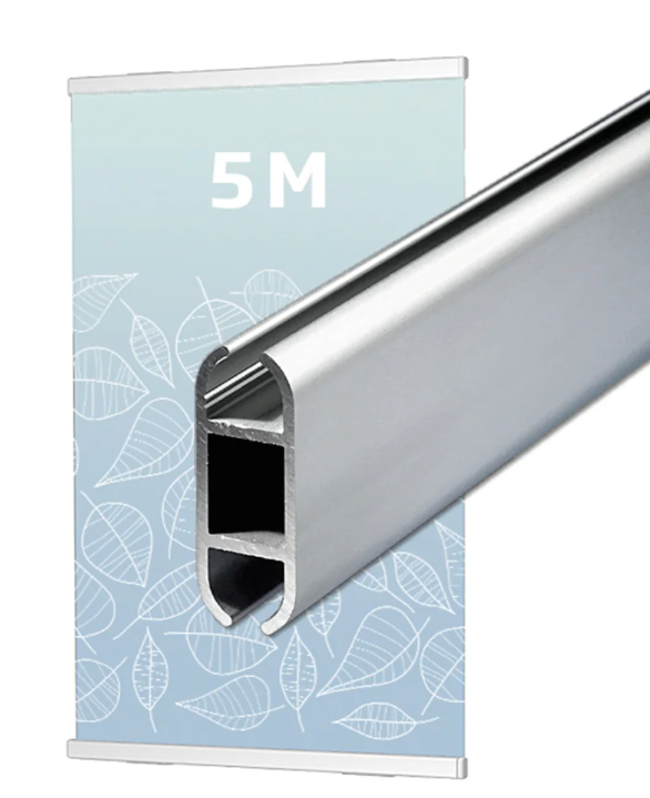 Aluskinne med kederprofil – 5 meter