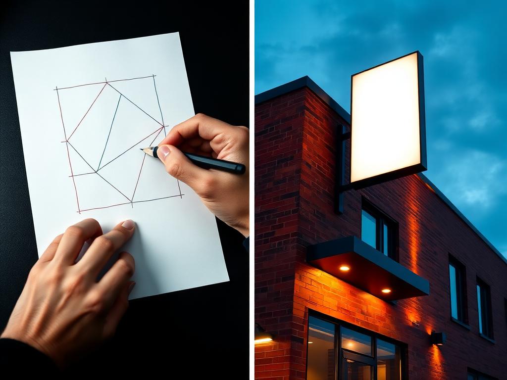 Fra idé til færdigt skilt