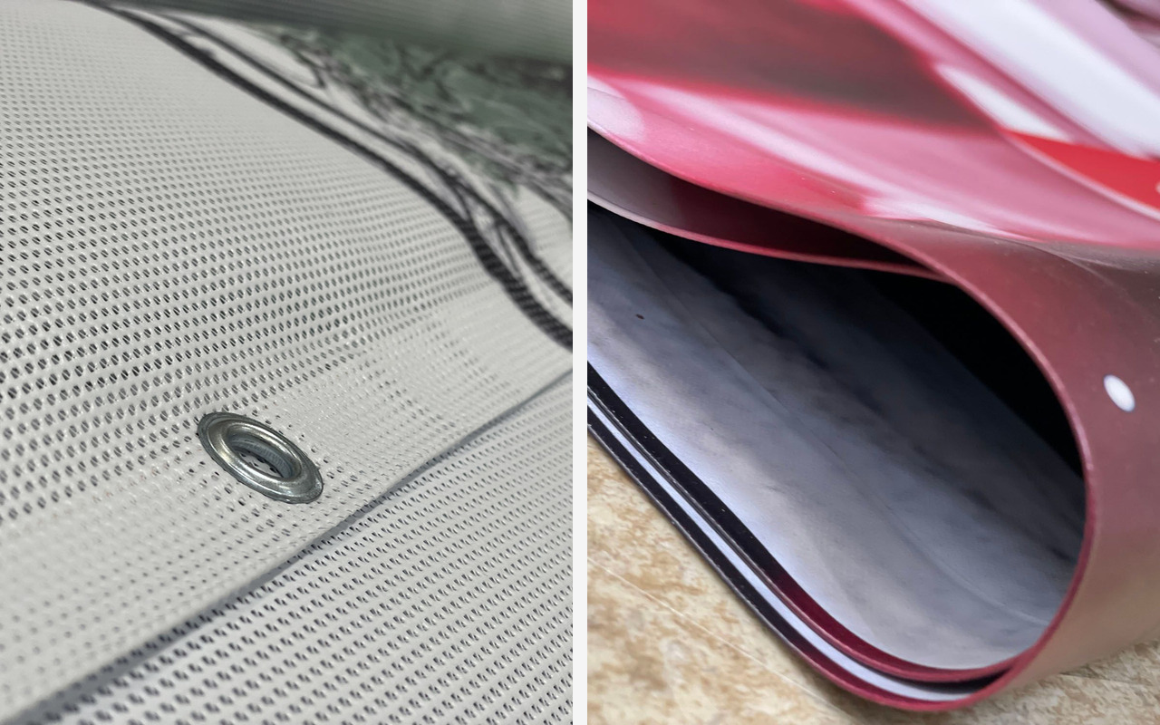 Mesh vs PVC banner – hvad skal du vælge i 2026?