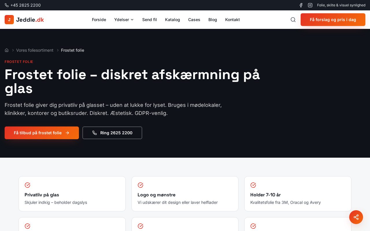 Thumbnail af Frostet folie