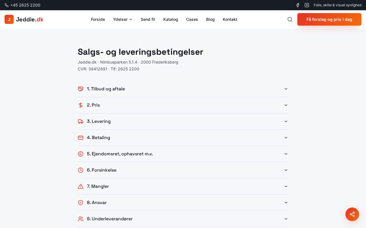 Thumbnail af Handelsbetingelser