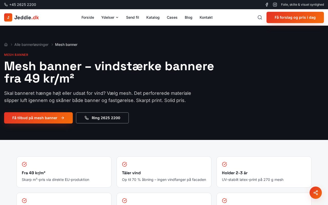 Thumbnail af Mesh bannere