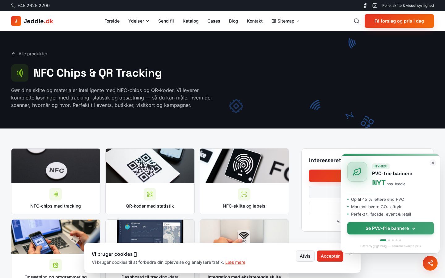 Thumbnail af NFC Chips & QR Tracking